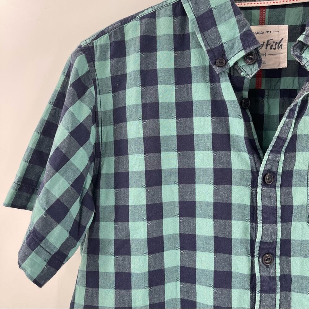 WEIRD FISH Button Down Shirt Small Short Sleeve Buffalo Check Lifestyle Outdoor - Picture 7 of 15